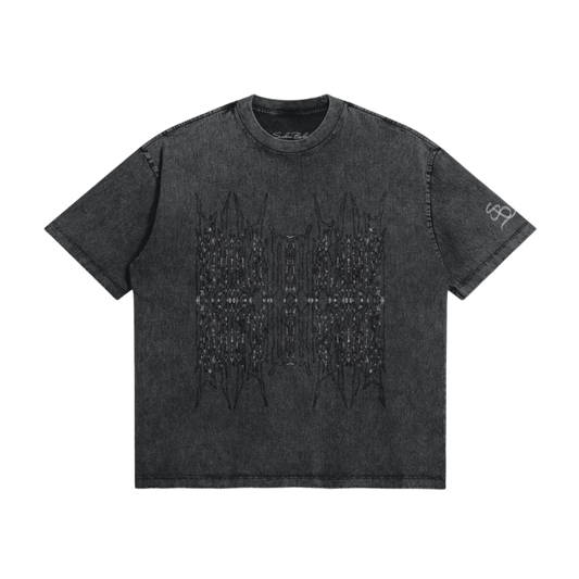 Bartela Ash Vintage Grey Graphic T-shirt