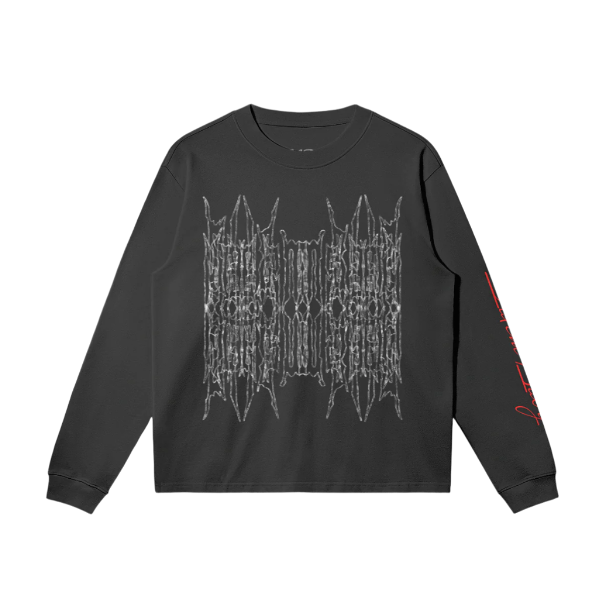 Emblematic Black Graphic Long-Sleeve T-shirt
