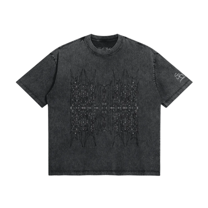 Bartela Ash Vintage Grey Graphic T-shirt