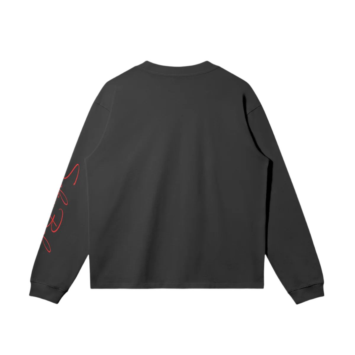 Emblematic Black Graphic Long-Sleeve T-shirt